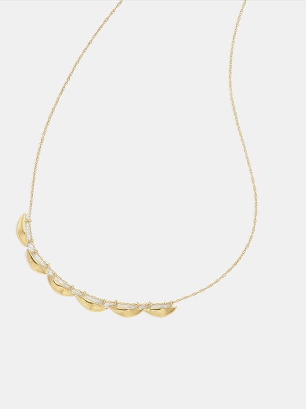 blanca monrós gómez six fin necklace - 14k gold blanca monrós gómez six fin necklace - 14k gold