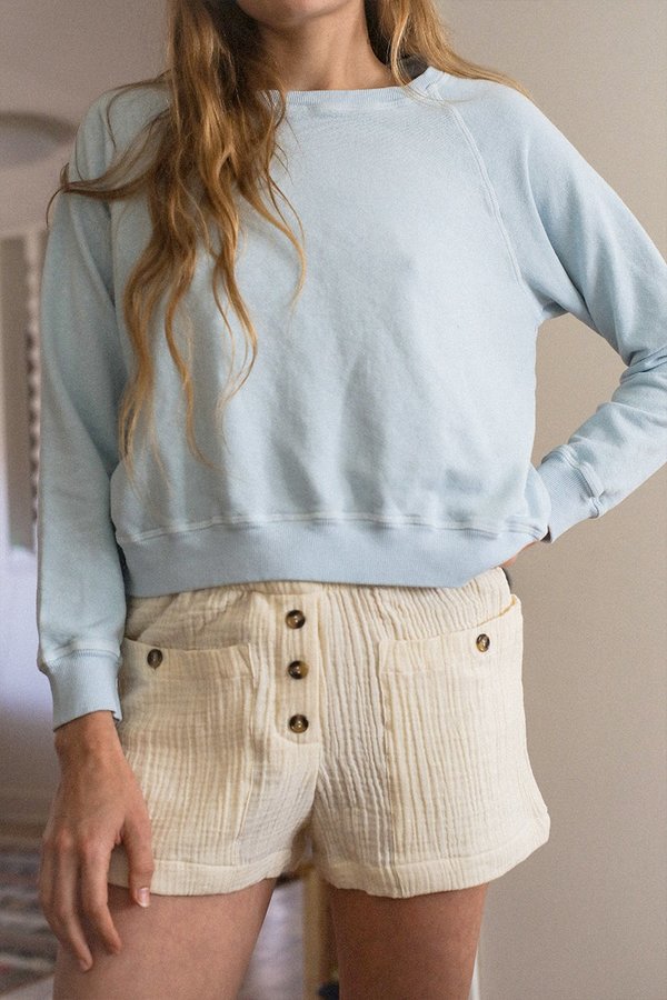 BACK BEAT RAGS Organic Cotton Boxer Shorts - Natural BACK BEAT RAGS Organic Cotton Boxer Shorts - Natural