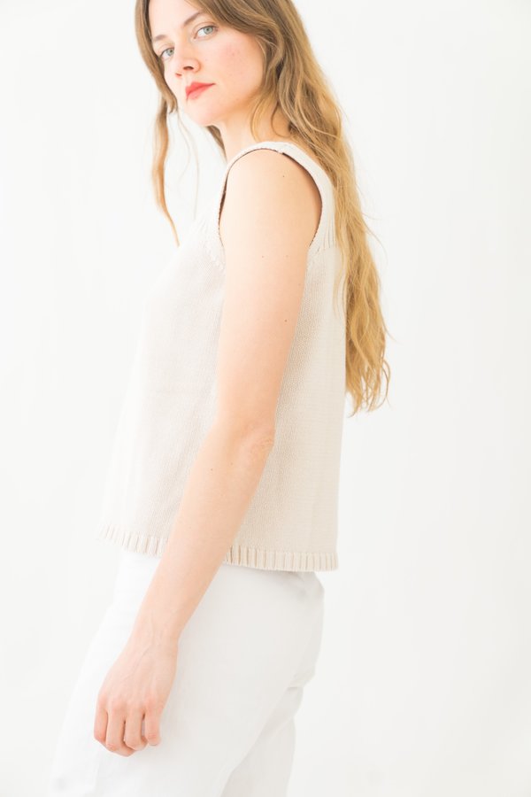 Vintage Jeanne Pierre Knit Tank - beige Vintage Jeanne Pierre Knit Tank - beige