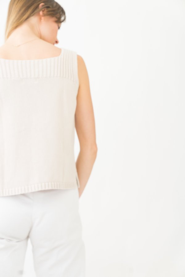 Vintage Jeanne Pierre Knit Tank - beige Vintage Jeanne Pierre Knit Tank - beige