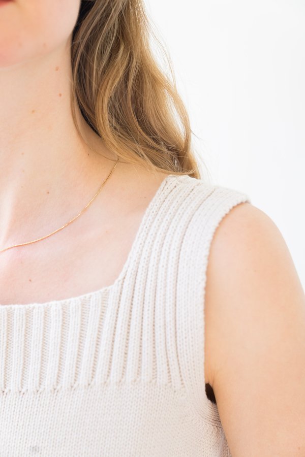 Vintage Jeanne Pierre Knit Tank - beige Vintage Jeanne Pierre Knit Tank - beige