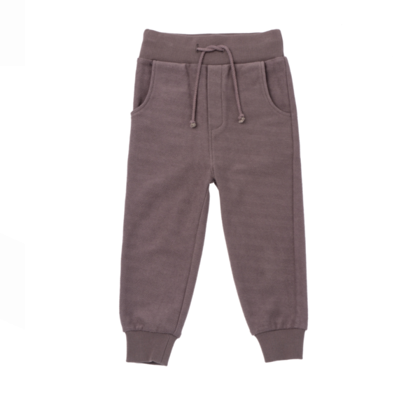 kids Omamimini Textured Terry Sweatpants - Stone kids Omamimini Textured Terry Sweatpants - Stone