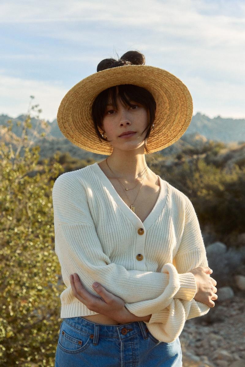 Brixton Barrio Cardigan - Dove 