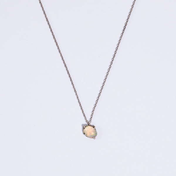 Unearthen Jewelry Unearthen Opal Necklace - Silver Unearthen Jewelry Unearthen Opal Necklace - Silver