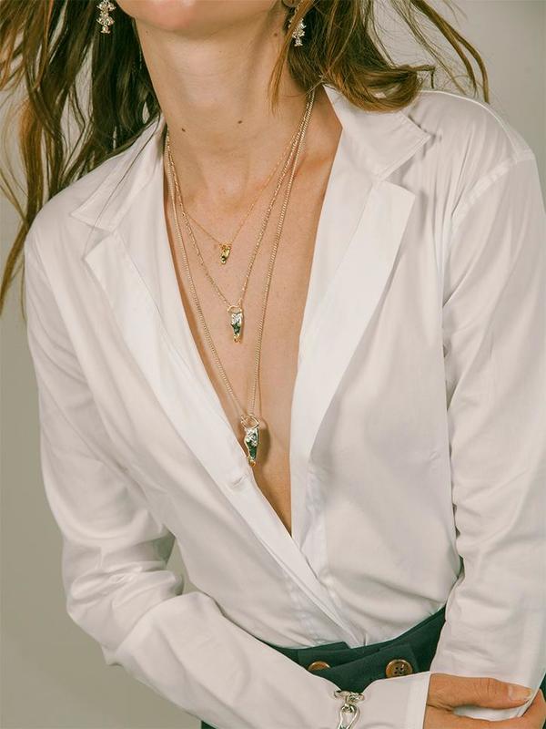 MM Druck Poni Necklace - 14K Gold MM Druck Poni Necklace - 14K Gold