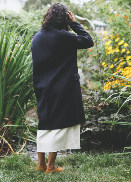 Achro - Handmade Long Coat in Navy Achro - Handmade Long Coat in Navy