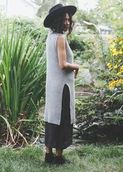 Achro - Sleeveless Ribbed Tunic in Gray Achro - Sleeveless Ribbed Tunic in Gray