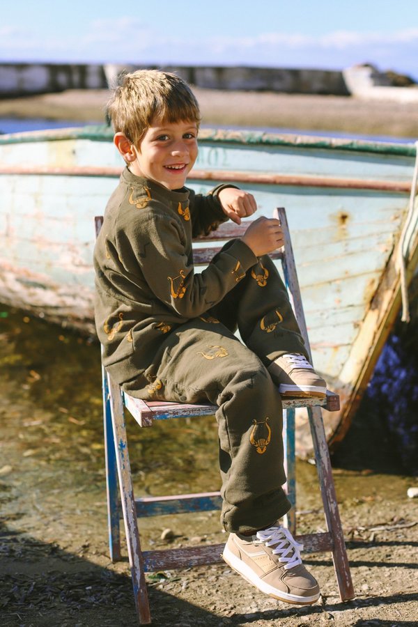 Kids ARTEMIS & APOLLON ALLOVER LYRE SWEATPANTS Kids ARTEMIS & APOLLON ALLOVER LYRE SWEATPANTS