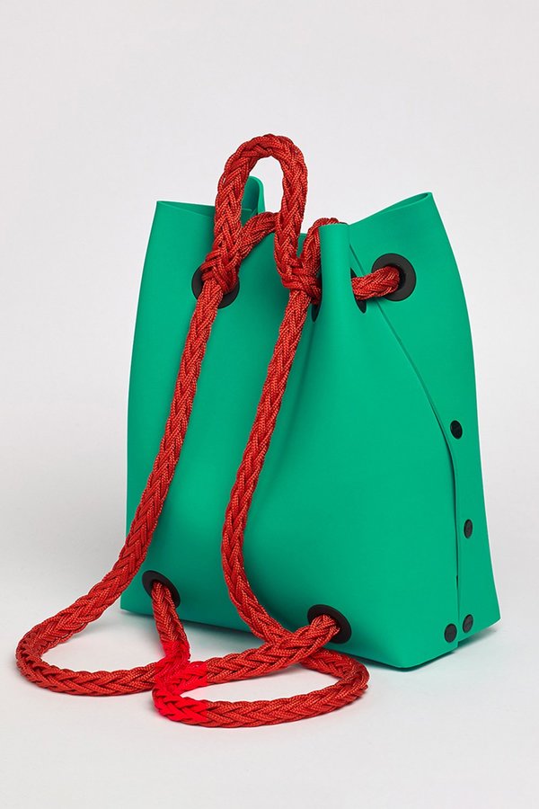 LOMMER EVAPACK REGULAR AQUA GREEN & RED ROPE LOMMER EVAPACK REGULAR AQUA GREEN & RED ROPE
