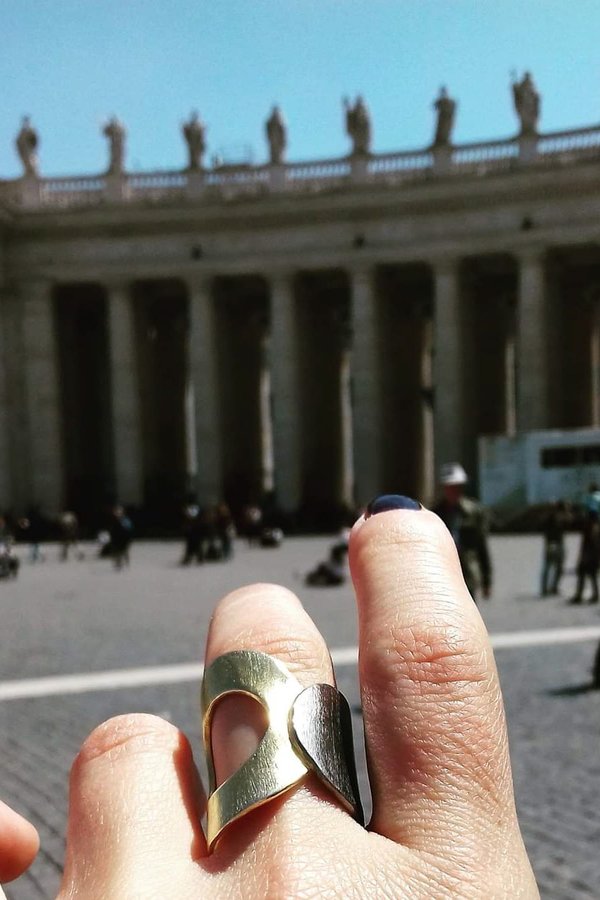 SMARAGDA'S ART FARAON RING - Silver 925 goldplated SMARAGDA'S ART FARAON RING - Silver 925 goldplated