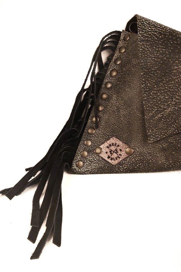 SHEEP & WOLVES HANDCRAFTED FANCY LEATHER ASYMMETRIC ENVELOPE SHEEP & WOLVES HANDCRAFTED FANCY LEATHER ASYMMETRIC ENVELOPE