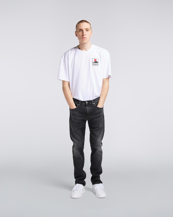 Edwin ED-80 Ayano Black Denim - Kioko Wash Edwin ED-80 Ayano Black Denim - Kioko Wash
