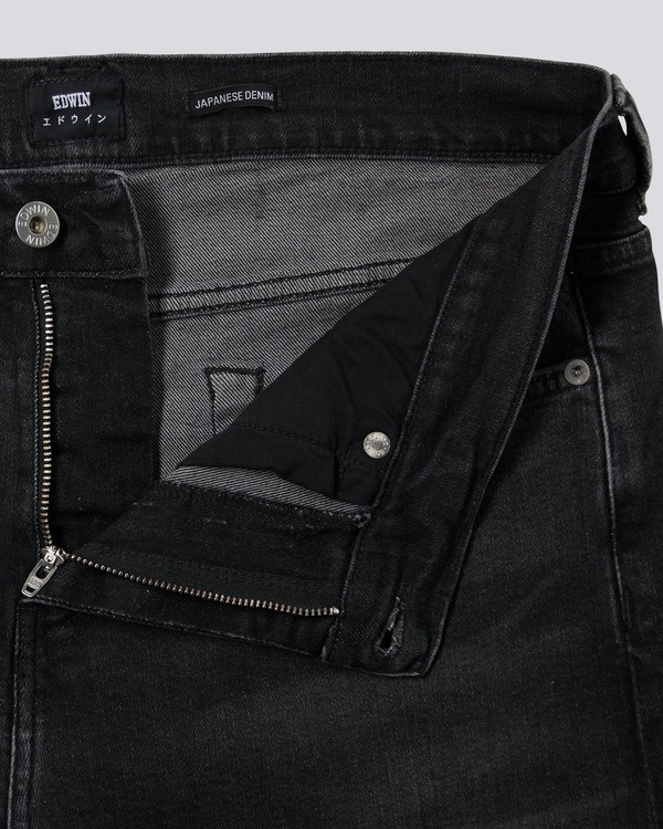 Edwin ED-80 Ayano Black Denim - Kioko Wash Edwin ED-80 Ayano Black Denim - Kioko Wash