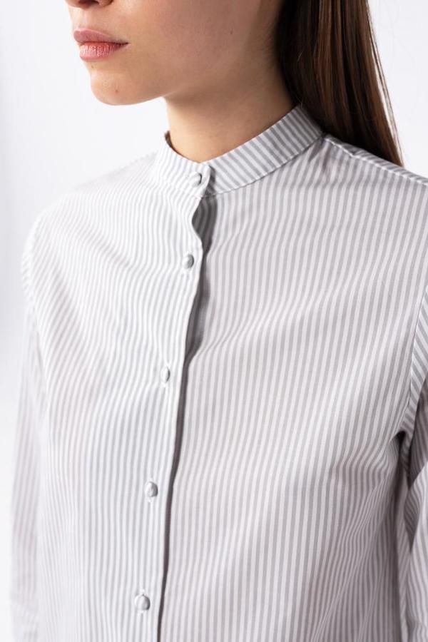 AISHA DIRI MAO STRIPPED SHIRT - Grey/white AISHA DIRI MAO STRIPPED SHIRT - Grey/white