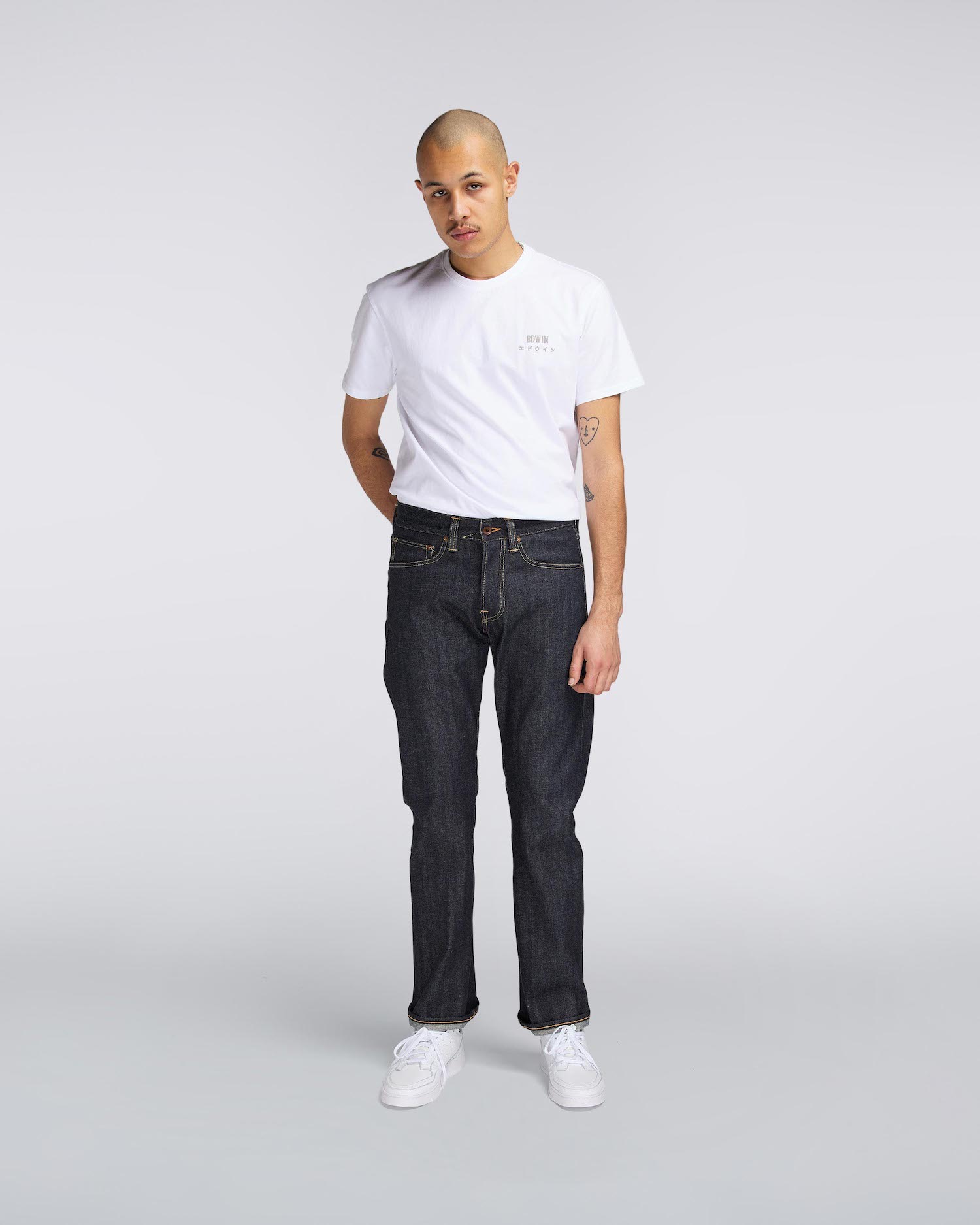 Edwin ED47 Regular Straight Red Selvage Denim - Unwashed