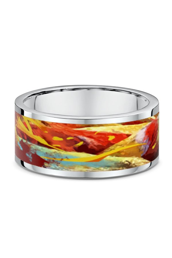 ICEBOW DESIGNS SAND DUNE WIDE RING - RAINBOW ICEBOW DESIGNS SAND DUNE WIDE RING - RAINBOW