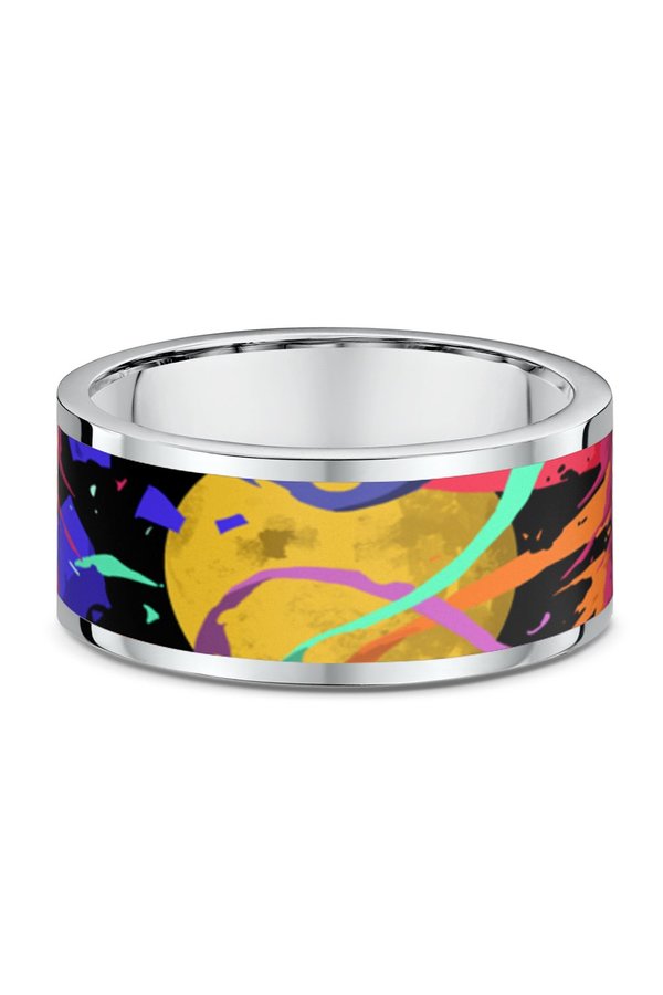 Unisex Icebow Designs Space Wide Ring Unisex Icebow Designs Space Wide Ring