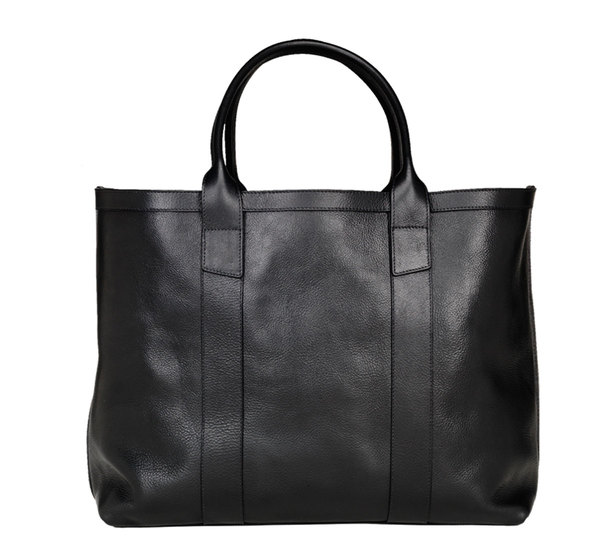 Black Leather Working Tote by Lotuff Leather Garmentory