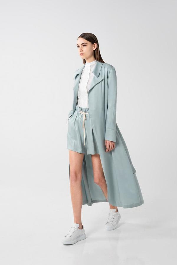 AISHA DIRI TRENCH COAT - Shy Green AISHA DIRI TRENCH COAT - Shy Green