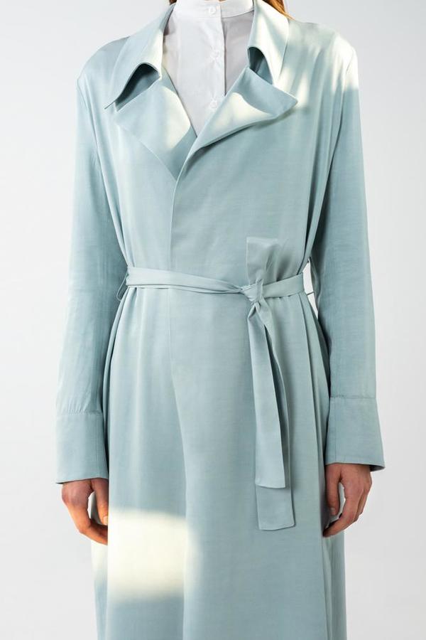 AISHA DIRI TRENCH COAT - Shy Green AISHA DIRI TRENCH COAT - Shy Green