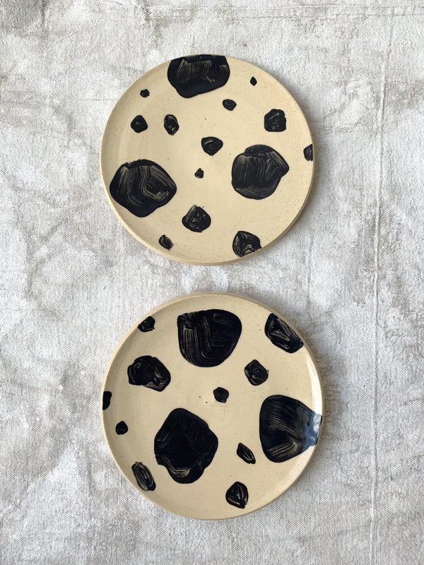 Cuttalossa & Co. Stoneware Salad Plate - Brush Spot Cuttalossa & Co. Stoneware Salad Plate - Brush Spot