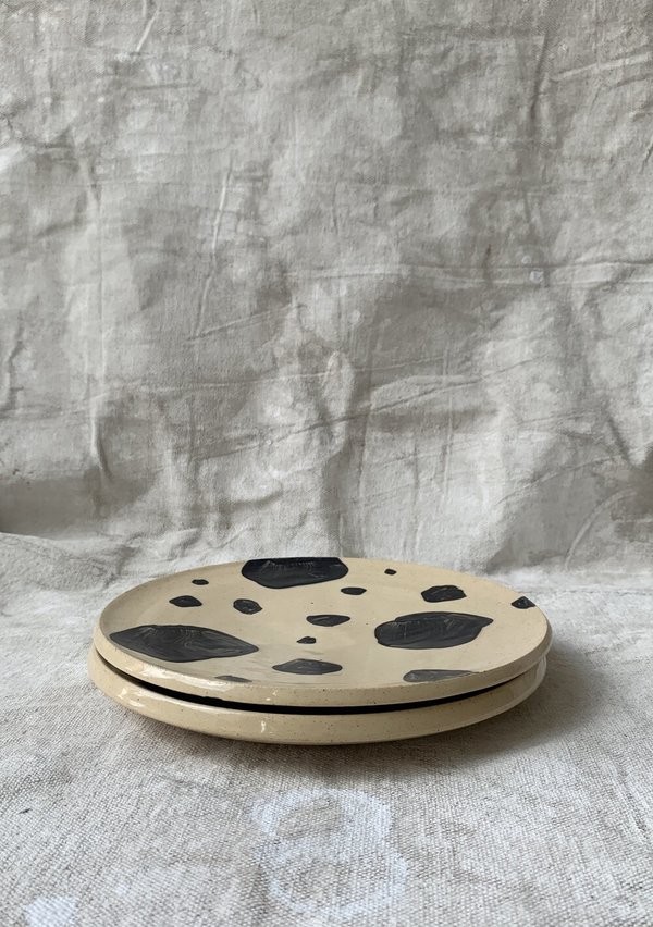 Cuttalossa & Co. Stoneware Salad Plate - Brush Spot Cuttalossa & Co. Stoneware Salad Plate - Brush Spot