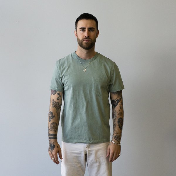 Homespun Knitwear Dad's Pocket Tee Tennessee Jersey - Pine Fade Homespun Knitwear Dad's Pocket Tee Tennessee Jersey - Pine Fade