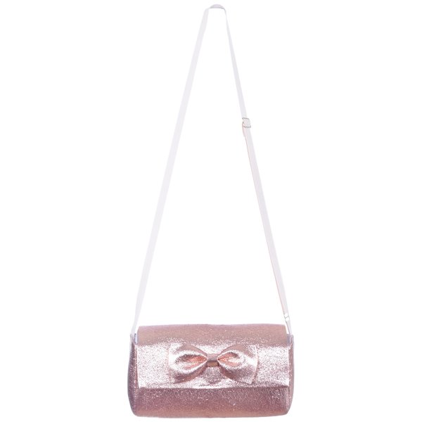 kids hucklebones bow bag - rose gold kids hucklebones bow bag - rose gold