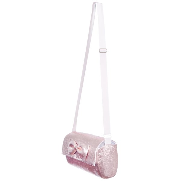kids hucklebones bow bag - rose gold kids hucklebones bow bag - rose gold