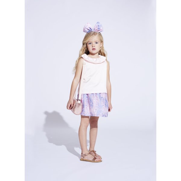 kids hucklebones bow bag - rose gold kids hucklebones bow bag - rose gold