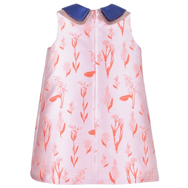 kids hucklebones double collar shift dress - rose/coral kids hucklebones double collar shift dress - rose/coral