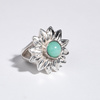 Saint Claude x Freda Sunflower Ring - Sterling/Chrysoprase - Thumbnail 1