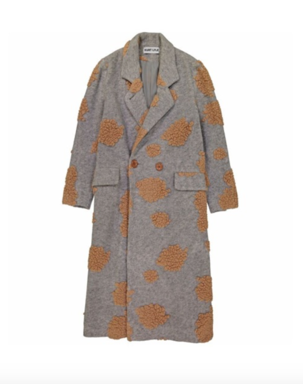 KURT LYLE LONG DOUBLE BREASTED COAT KURT LYLE LONG DOUBLE BREASTED COAT