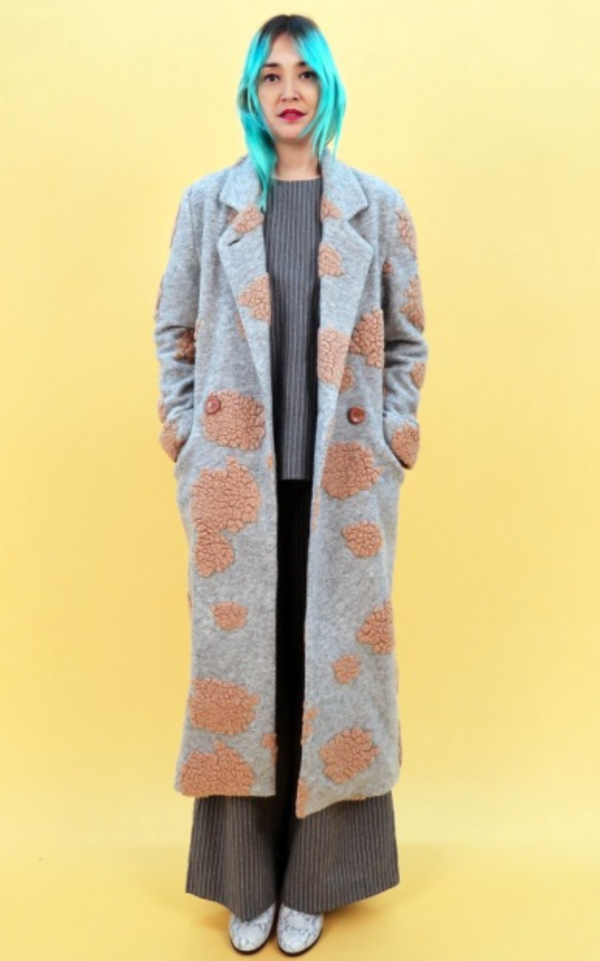 KURT LYLE LONG DOUBLE BREASTED COAT KURT LYLE LONG DOUBLE BREASTED COAT