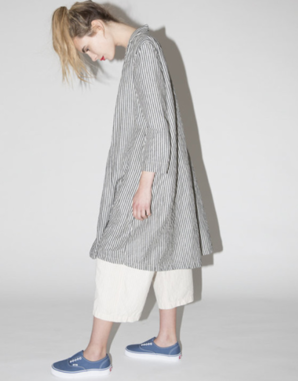 ALI GOLDEN NOTCH JACKET - STRIPED LINEN ALI GOLDEN NOTCH JACKET - STRIPED LINEN