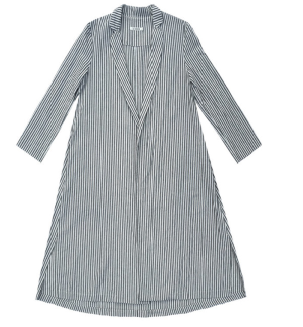 ALI GOLDEN NOTCH JACKET - STRIPED LINEN ALI GOLDEN NOTCH JACKET - STRIPED LINEN