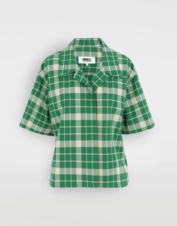 MM6 Maison Margiela Shirt - Green Check | Garmentory MM6 Maison Margiela Shirt - Green Check | Garmentory