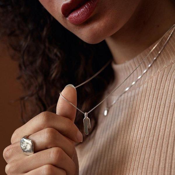 Rebekah J Designs Strength Necklace - Sterling Silver Rebekah J Designs Strength Necklace - Sterling Silver