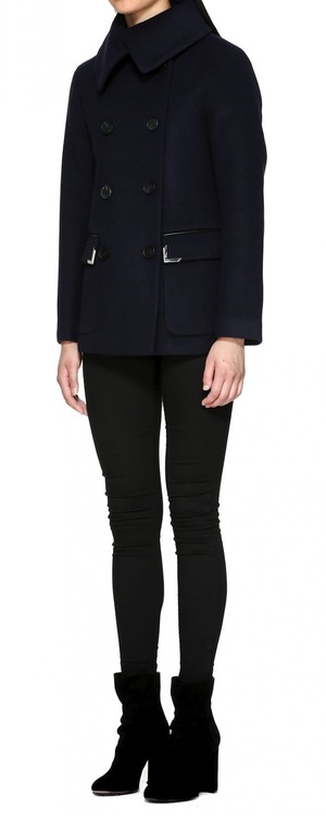 hip length wool coat