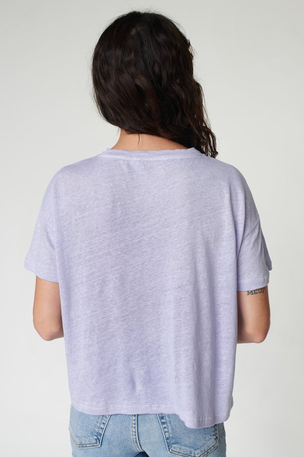 Stateside Linen Jersey Tee - Lilac Stateside Linen Jersey Tee - Lilac