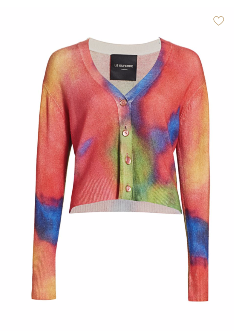 Le Superbe Palm Beach Cardi Tie Dye Garmentory