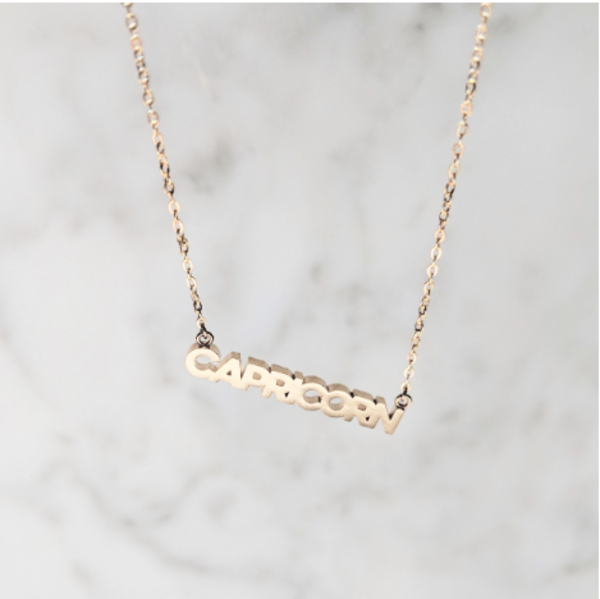 Thatch Zodiac Script Necklace Thatch Zodiac Script Necklace