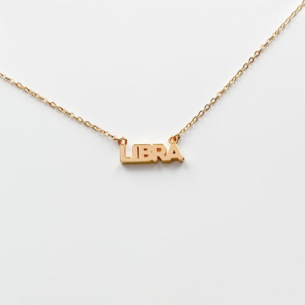 Thatch Zodiac Script Necklace Thatch Zodiac Script Necklace