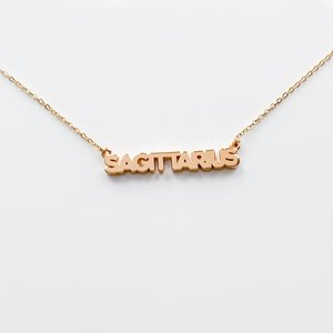 Thatch Zodiac Script Necklace Thatch Zodiac Script Necklace