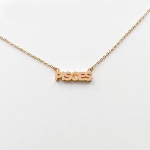 Thatch Zodiac Script Necklace Thatch Zodiac Script Necklace