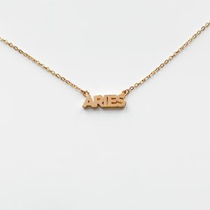 Thatch Zodiac Script Necklace Thatch Zodiac Script Necklace