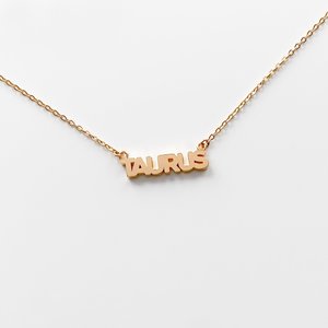 Thatch Zodiac Script Necklace Thatch Zodiac Script Necklace