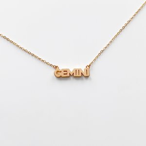 Thatch Zodiac Script Necklace Thatch Zodiac Script Necklace
