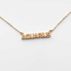 Thatch Zodiac Script Necklace Thatch Zodiac Script Necklace