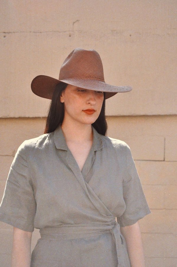 Brookes Boswell Savoy Straw Hat - Brown Brookes Boswell Savoy Straw Hat - Brown